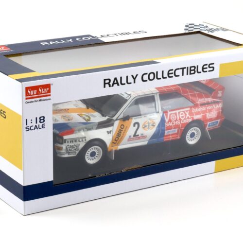 1:18 Sun Star Audi Quattro A1 Winner Int. AVD/STH Hunsrück Rally 1984 #2 Demuth