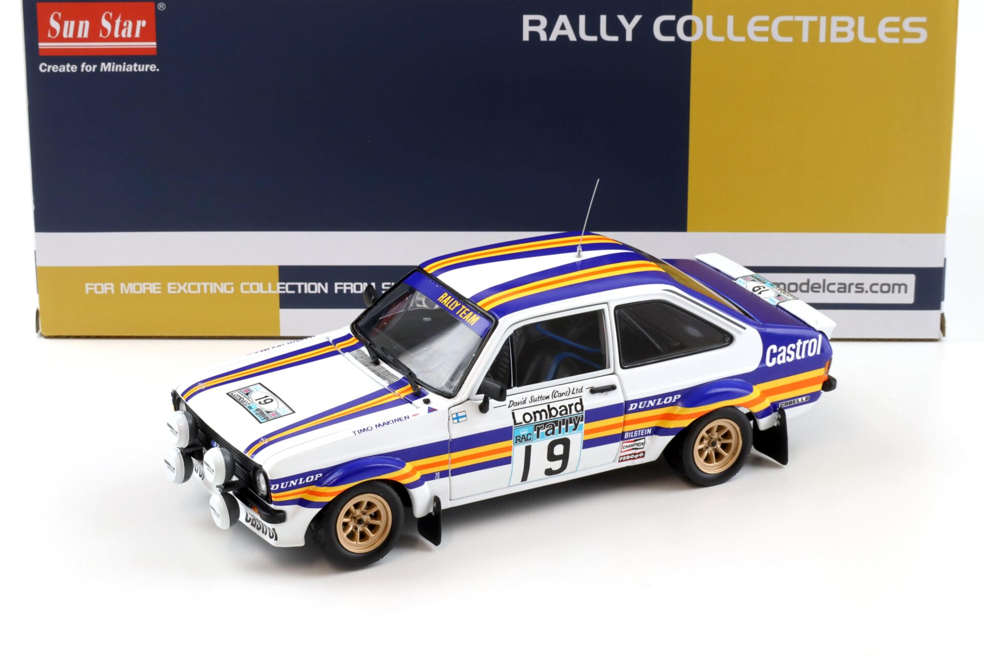 1:18 Sun Star Ford Escort RS 1800 RAC Rally 1980 #19 Mäkinen/ Holmes