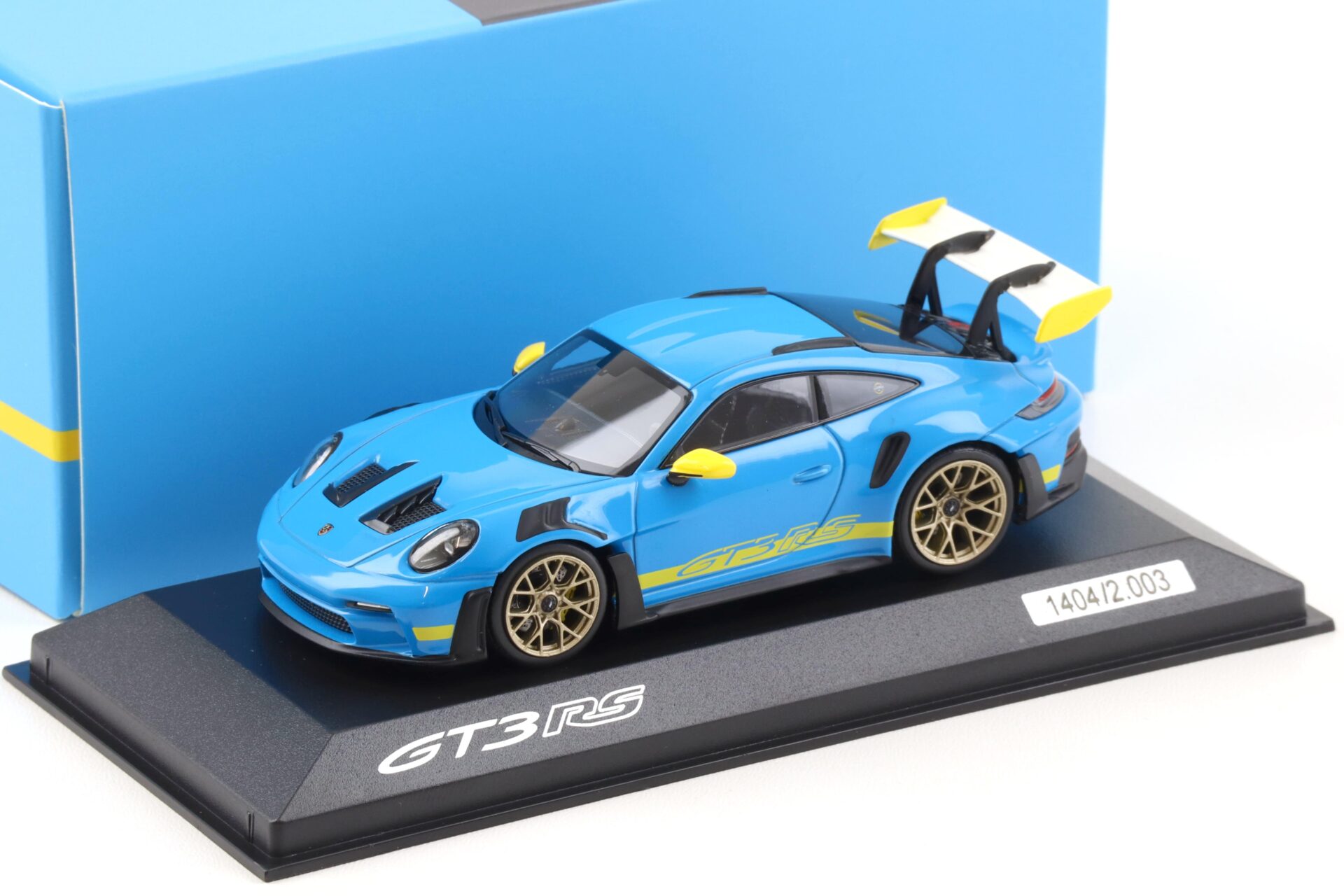 1:43 Minichamps Porsche 911 992 GT3 RS Daytona Bergmeister Riviera blue WAP DEALER