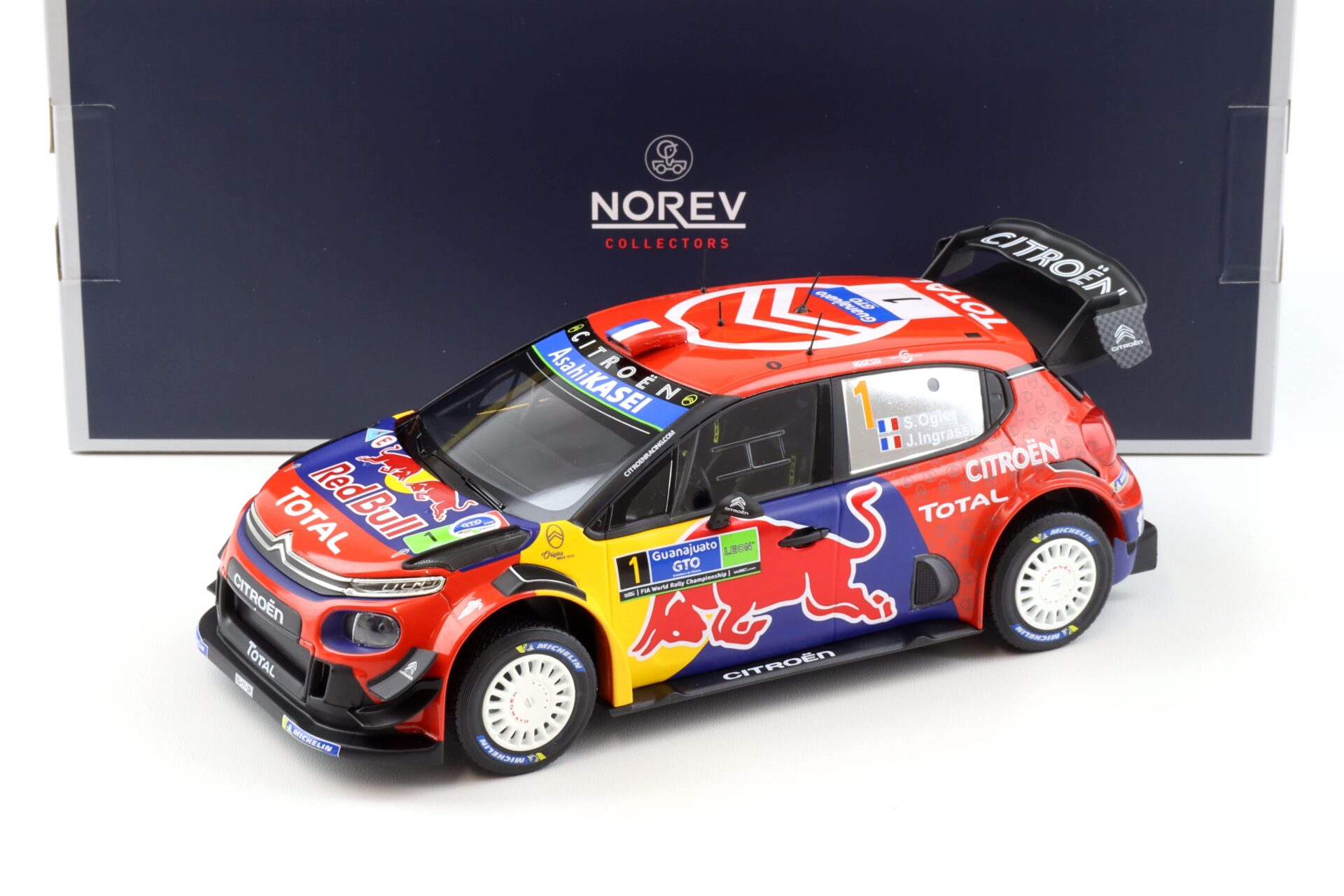 1:18 Norev Citroen C3 WRC 2019 Rally Mexico 2019 S.Ogier/J.Ingrassia #1 Red Bull 181646
