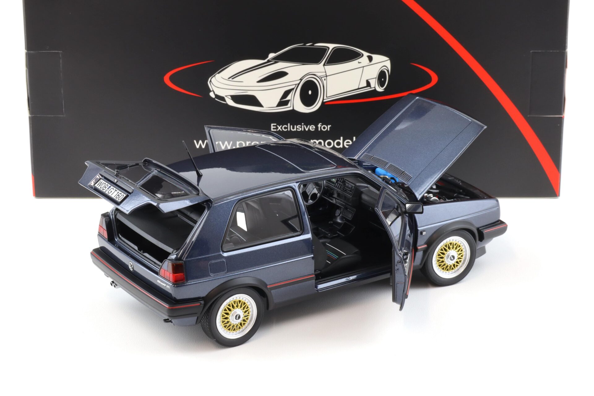 1:18 Norev VW Golf 2 GTI 1988 Helios blue metallic 188563 - Limited 500 pcs.