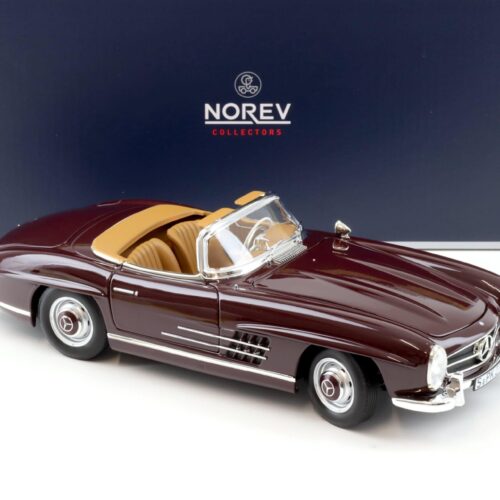 1:18 Norev Mercedes 300 SL Roadster 1957 dark red with Hardtop 183891