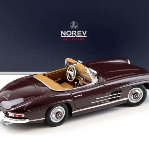 1:18 Norev Mercedes 300 SL Roadster 1957 dark red with Hardtop 183891