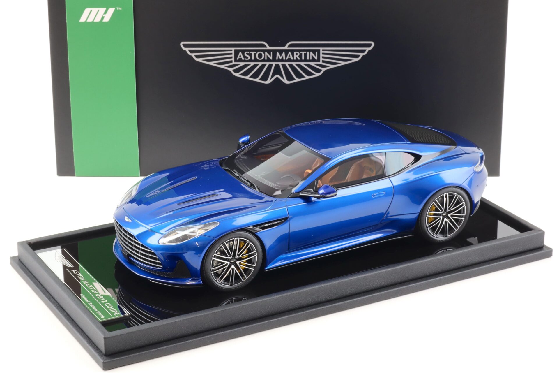 1:18 Motorhelix Aston Martin DB12 Coupe 2023 Ion blue- Limited 99 pcs.
