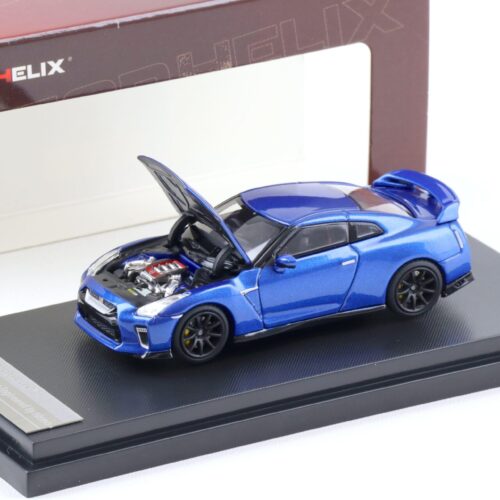 1:64 Motorhelix Nissan GT-R (R35) Track Edition Bayside blue M63513
