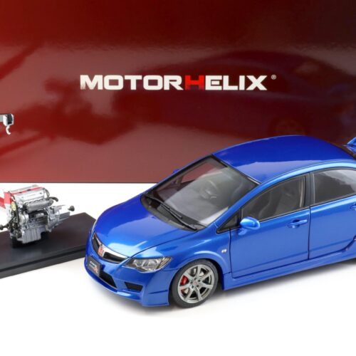 1:18 Motorhelix Honda Civic Type R (FD2) 2007 Early Version Vivid blue metallic M85409