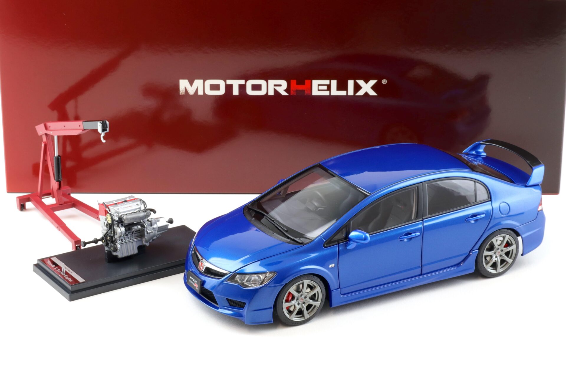 1:18 Motorhelix Honda Civic Type R (FD2) 2007 Early Version Vivid blue metallic M85409