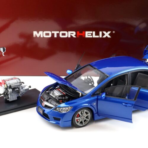 1:18 Motorhelix Honda Civic Type R (FD2) 2007 Early Version Vivid blue metallic M85409