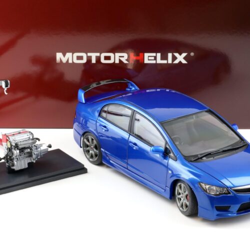 1:18 Motorhelix Honda Civic Type R (FD2) 2007 Early Version Vivid blue metallic M85409