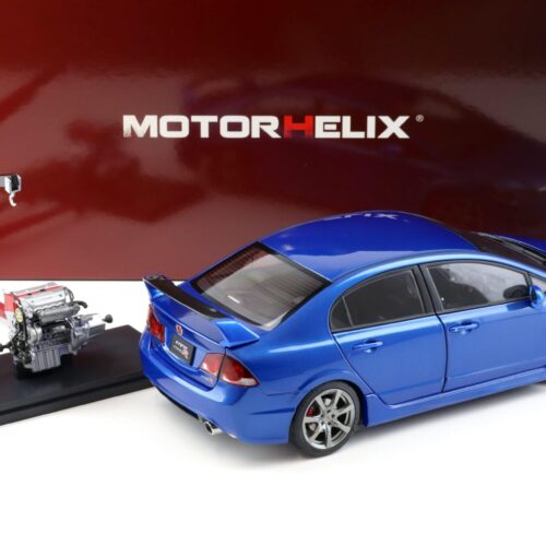 1:18 Motorhelix Honda Civic Type R (FD2) 2007 Early Version Vivid blue metallic M85409