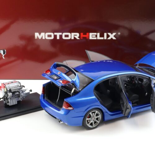 1:18 Motorhelix Honda Civic Type R (FD2) 2007 Early Version Vivid blue metallic M85409