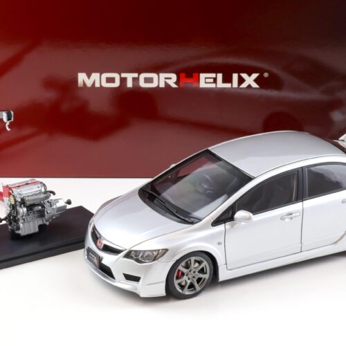 1:18 Motorhelix Honda Civic Type R (FD2) 2007 Early Version Platinum silver metallic M85410