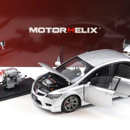 1:18 Motorhelix Honda Civic Type R (FD2) 2007 Early Version Platinum silver metallic M85410