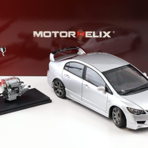 1:18 Motorhelix Honda Civic Type R (FD2) 2007 Early Version Platinum silver metallic M85410