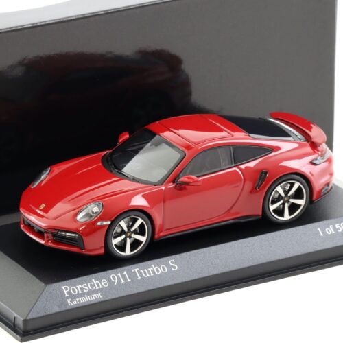 1:43 Minichamps Porsche 911 (992) Turbo S Coupe 2020 Karmin red