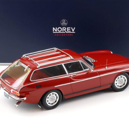 1:18 Norev Volvo 1800 ES US Version 1972 red with lower side stripes