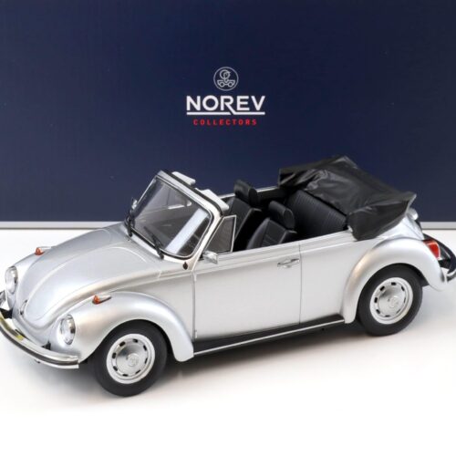 1:18 Norev VW 1303 Käfer Beetle Cabriolet 1973 silver metallic