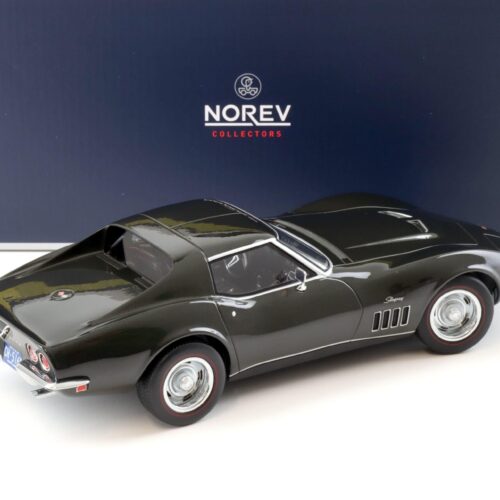 1:18 Norev Chevrolet Corvette C3 Coupe 1969 dark green metallic