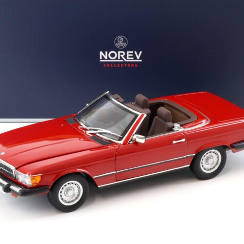 1:18 Norev Mercedes 450SL R107 Cabriolet US Version DALLAS red