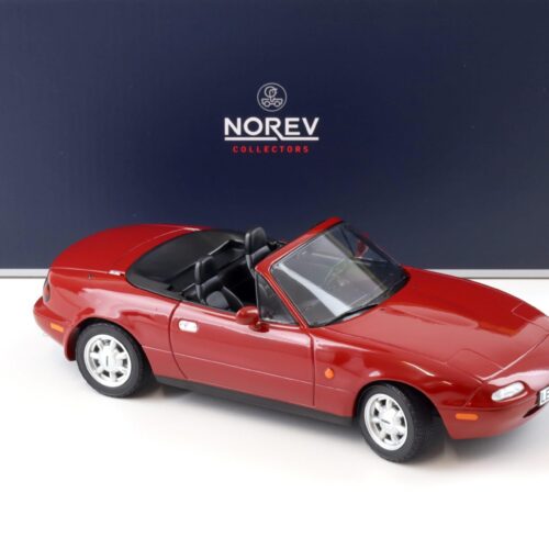 1:18 Norev Mazda MX-5 Roadster with Hardtop 1989 red 188020
