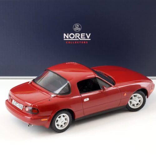 1:18 Norev Mazda MX-5 Roadster with Hardtop 1989 red 188020