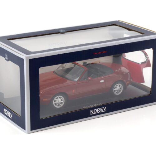 1:18 Norev Mazda MX-5 Roadster with Hardtop 1989 red 188020