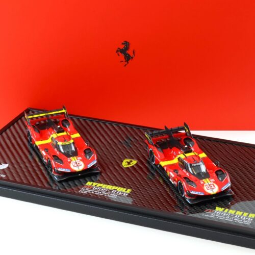 1:43 BBR Ferrari 499P Le Mans 2023 Special Set #50 + #51 Carbon Base - Limited 50 pcs.