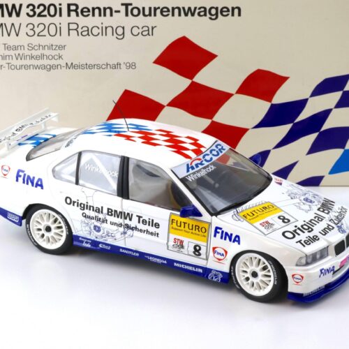 1:18 UT Models BMW 320i E36 STW 1998 Team Schnitzer #8 Winkelhock DEALER VERSION