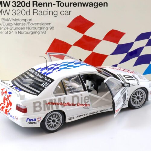 1:18 UT Models BMW 320d E36 Stuck/Duez 24h Nürburgring #10 DEALER VERSION