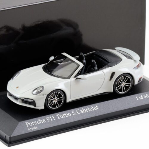 1:43 Minichamps Porsche 911 992 Turbo S Cabriolet 2020 Chalk grey