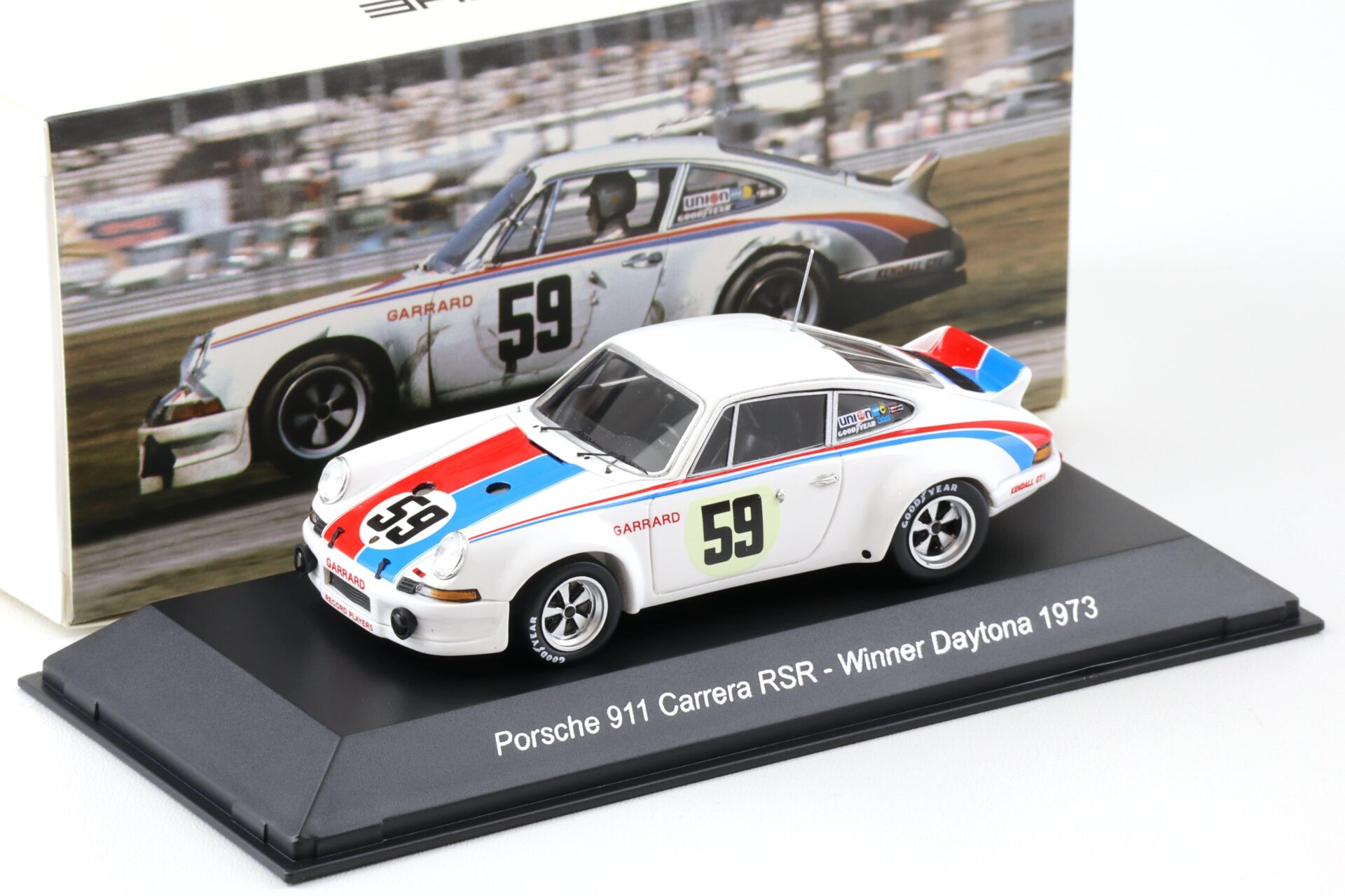 1:43 Spark Porsche 911 Carrera RSR Winner Daytona 1973 Brumos #59 MAP Porsche Museum