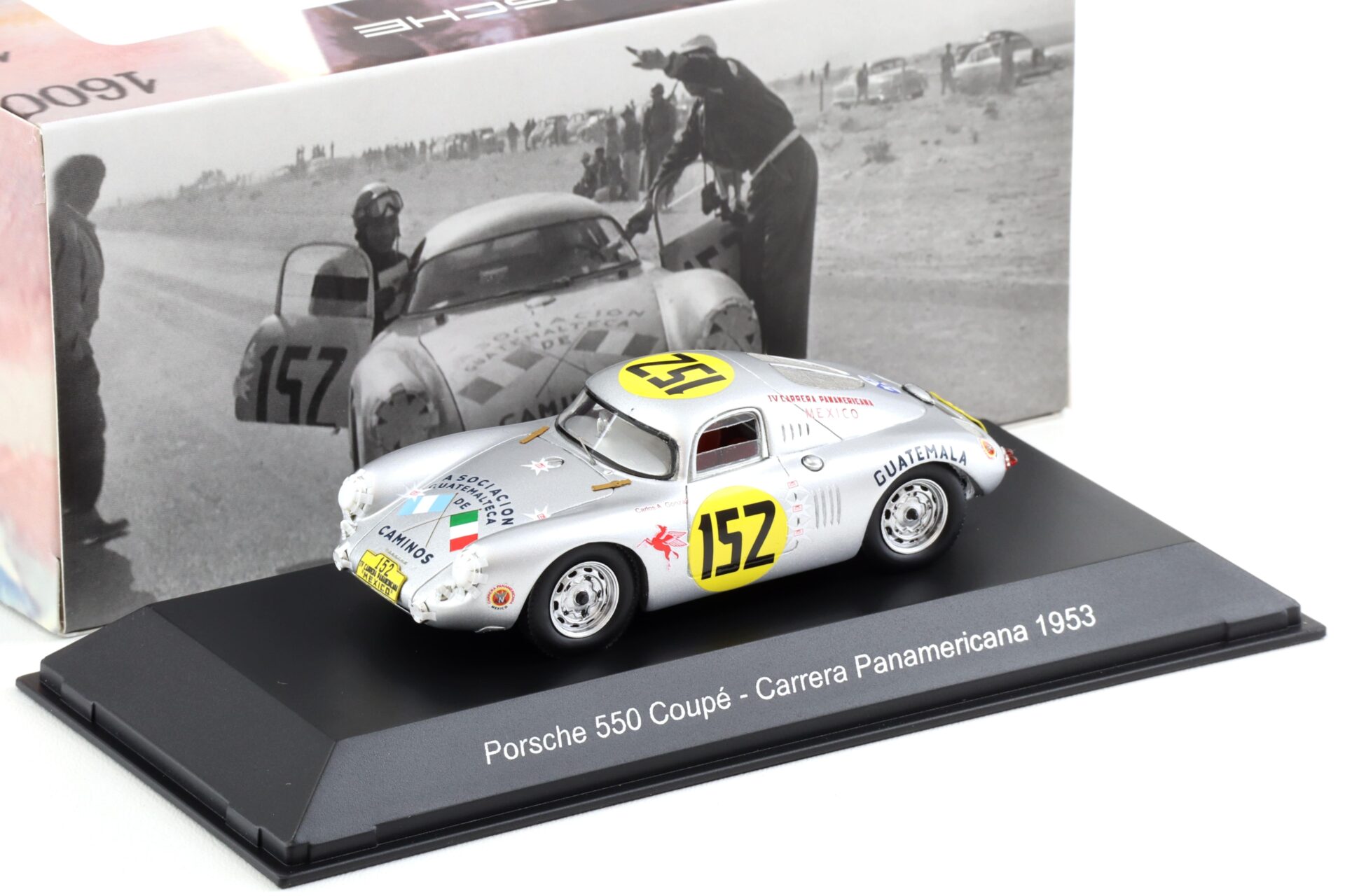 1:43 Spark Porsche 550 Coupe Carrera Panamericana 1953 #152 MAP Porsche Museum