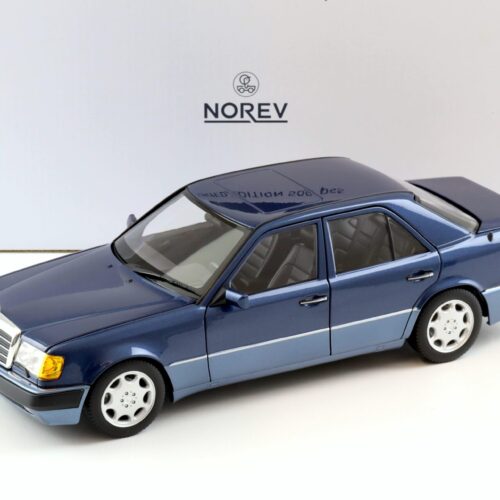 1:18 Norev Mercedes 500 E W124 5.0 V8 Limousine 1990 Nautical blue - Limited 1000 pcs.