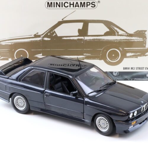 1:18 Minichamps BMW M3 E30 Street Evo Coupe 1989 blue metallic