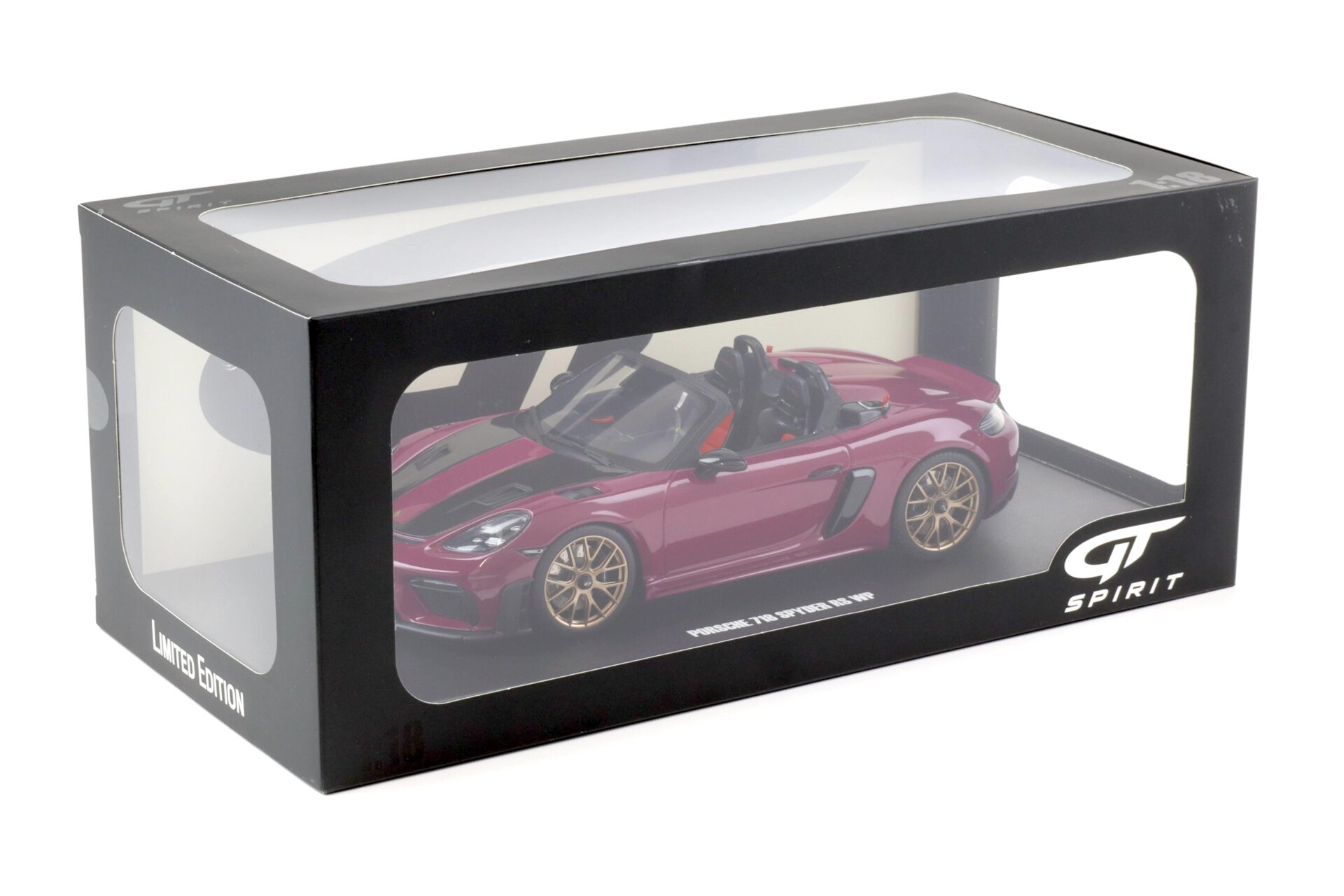 1:18 GT Spirit GT486 Porsche 718 Spyder RS Weissach Package 2023 Ruby Star