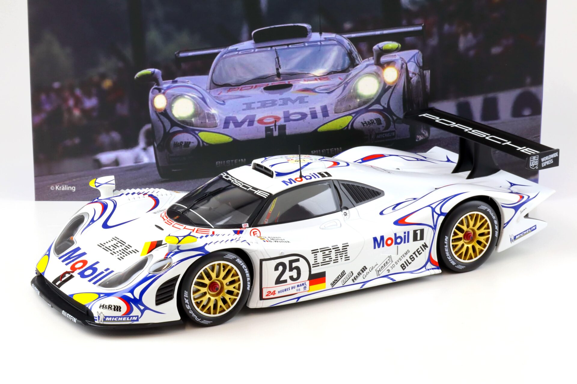 1:12 WERK83 Porsche 911 996 GT1 24h Le Mans 1998 #25 Wollek/ Müller/ Alzen