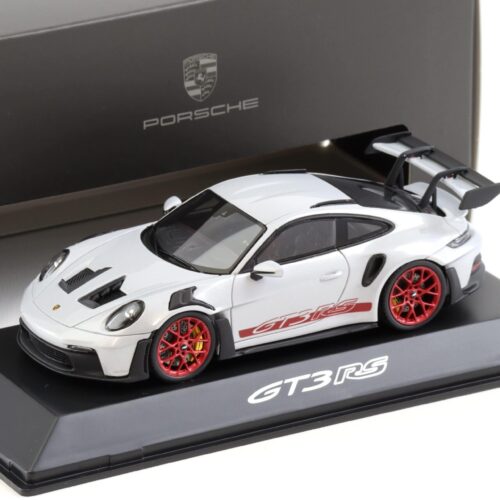 1:43 Spark Porsche 911 (992) GT3 RS ice grey metallic/ pyro red WAP DEALER