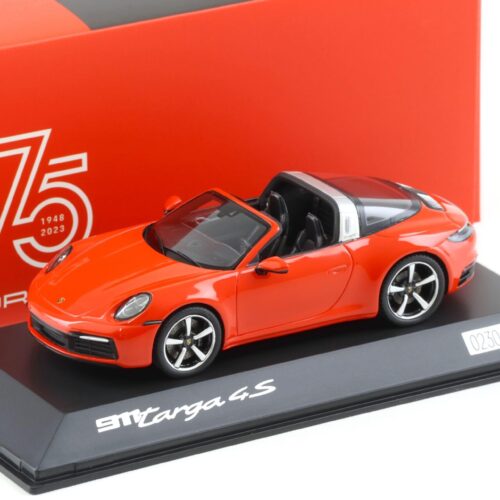 1:43 Spark Porsche 911 992 Targa 4S Lava orange/ black WAP DEALER