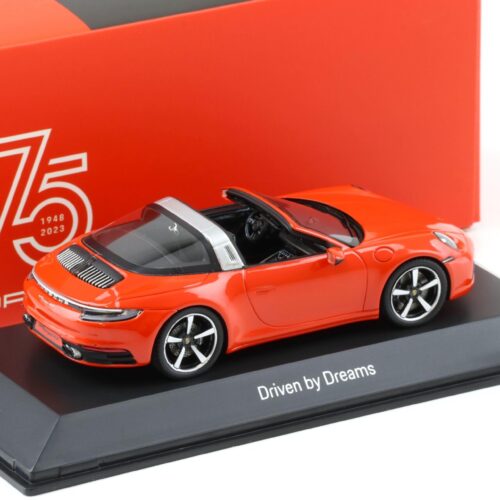 1:43 Spark Porsche 911 992 Targa 4S Lava orange/ black WAP DEALER