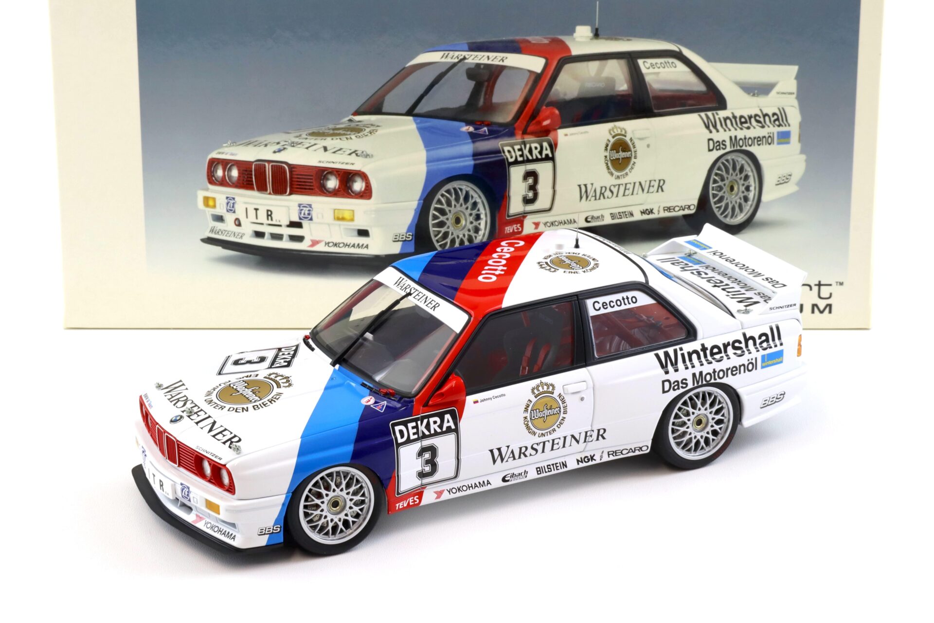 ID 97319 orig 2.jpg 1:18 AUTOart BMW M3 E30 DTM 1991 Warsteiner #3 J.Cecotto 89145