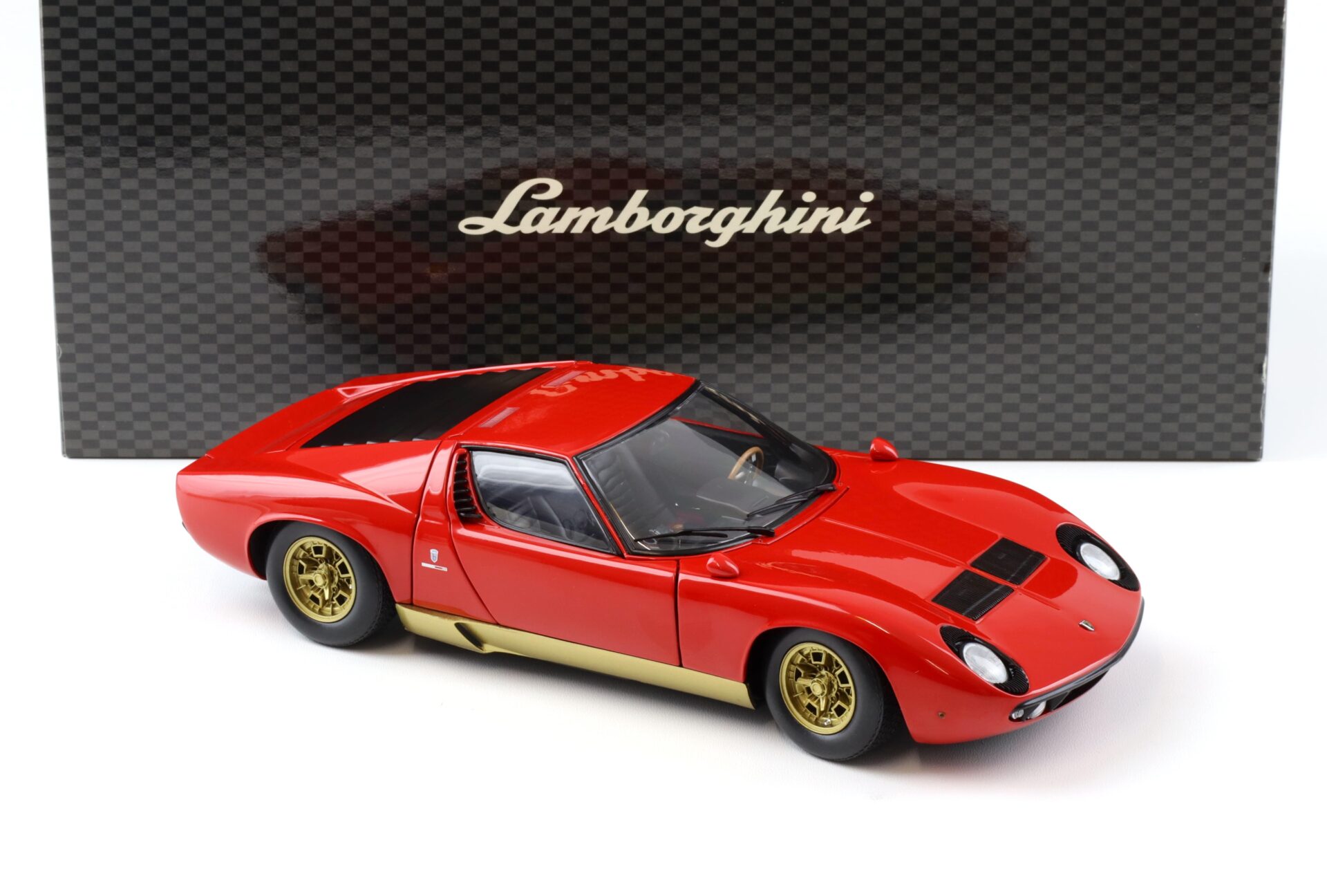 1:18 Kyosho Lamborghini Miura P400 Coupe red/ gold 08312R