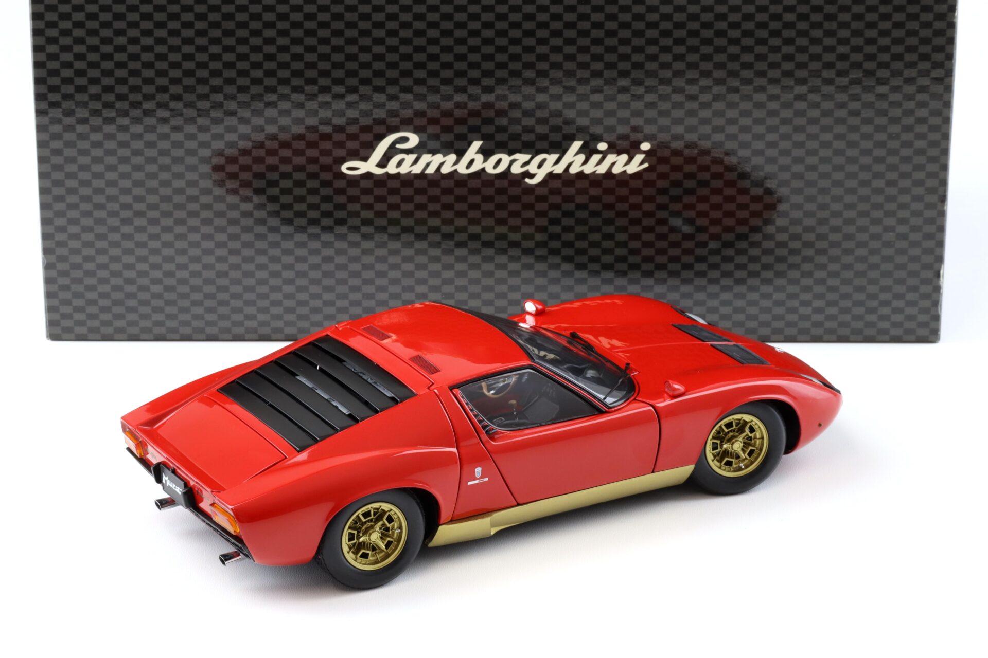 1:18 Kyosho Lamborghini Miura P400 Coupe red/ gold 08312R