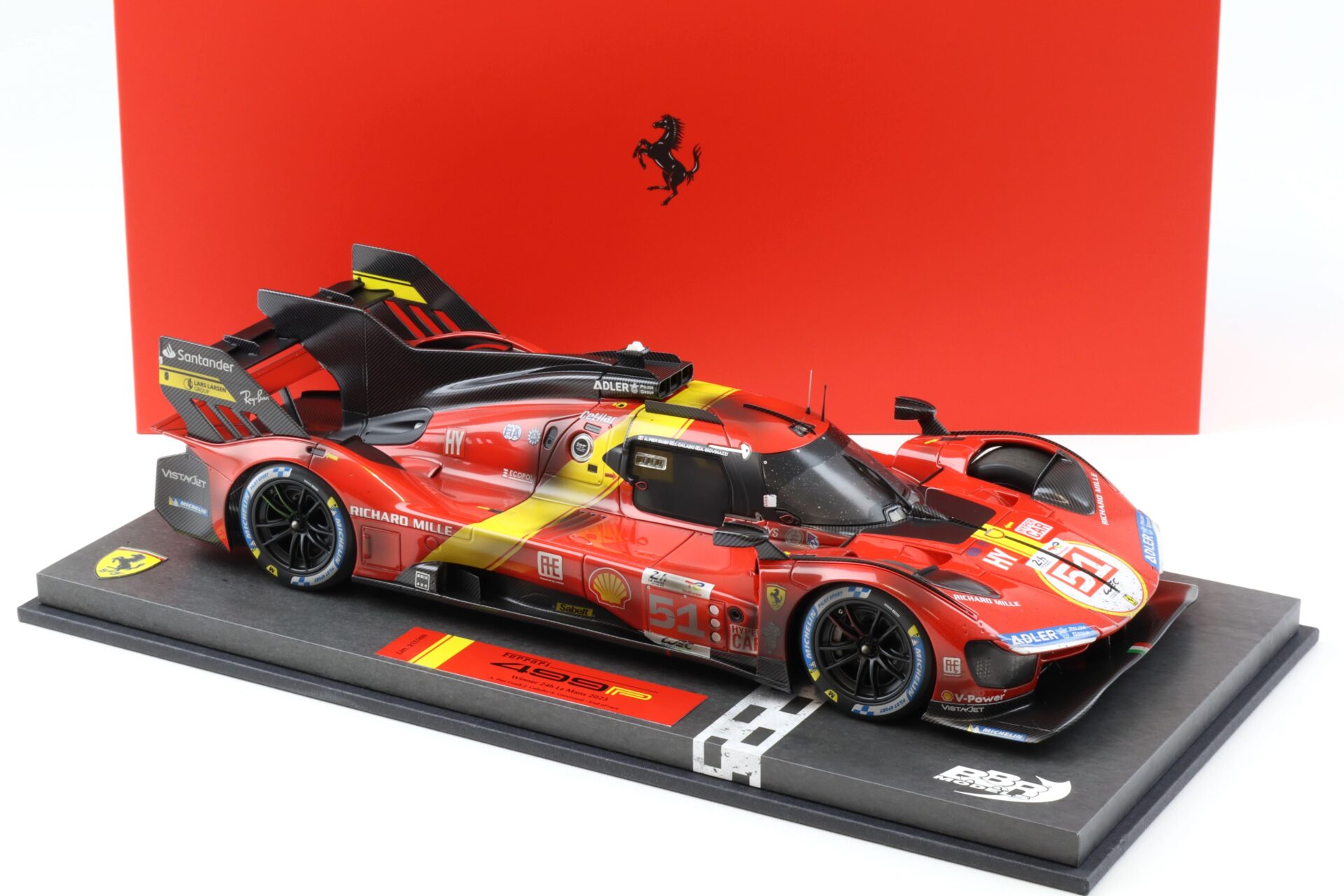 1:18 BBR Ferrari 499P Winner Le Mans 2023 #51 End of Race Dirty Version - Limited 499 pcs.