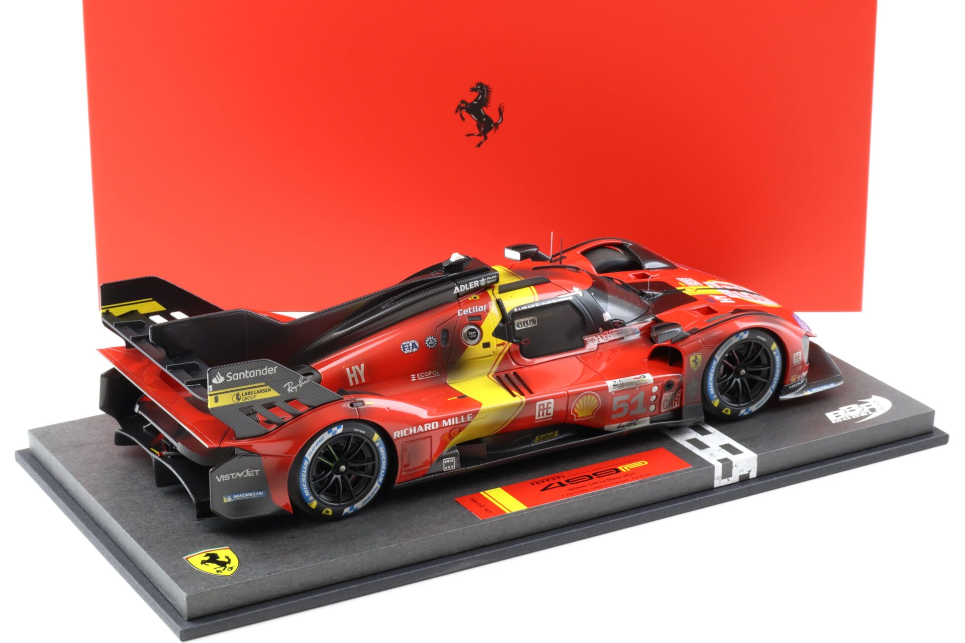 1:18 BBR Ferrari 499P Winner Le Mans 2023 #51 End of Race Dirty Version - Limited 499 pcs.