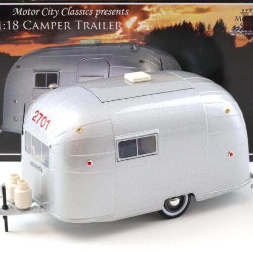 1:18 Motor City Classics Bowlus Teller Airstream Camper Wohnwagen silver 88101