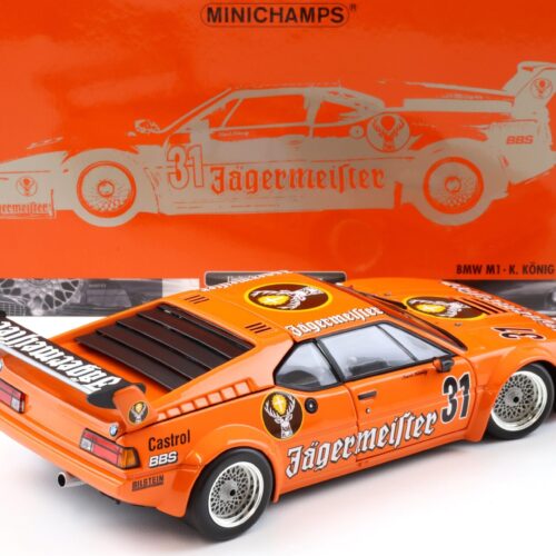 1:18 Minichamps BMW M1 DRT 1982 JÄGERMEISTER K.König #31 orange