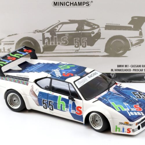 1:18 Minichamps BMW M1 ProCar Cassani Racing Team HIS #55 Winkelhock 1980
