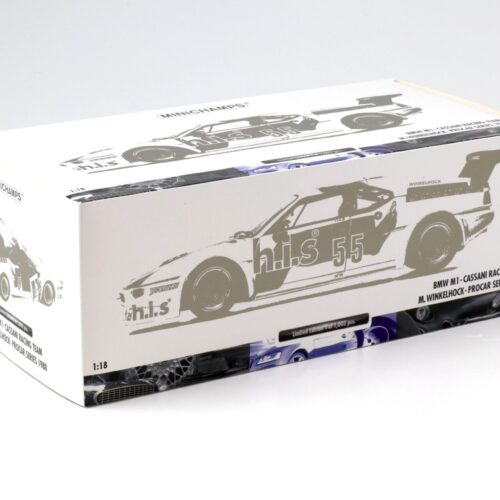 1:18 Minichamps BMW M1 ProCar Cassani Racing Team HIS #55 Winkelhock 1980