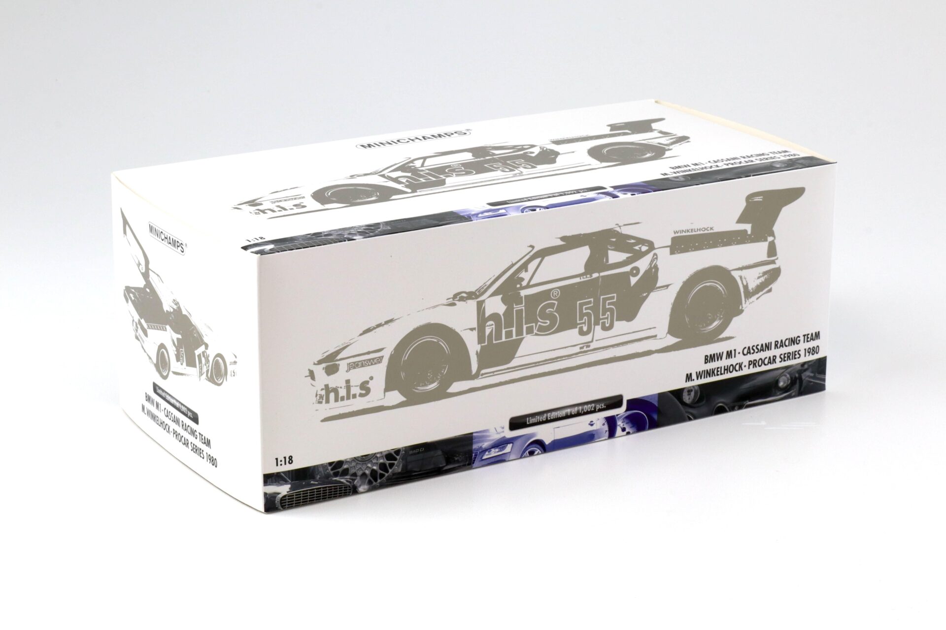 1:18 Minichamps BMW M1 ProCar Cassani Racing Team HIS #55 Winkelhock 1980