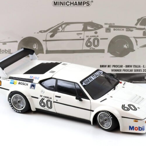 1:18 Minichamps BMW M1 ProCar BMW Italia Angelis #60 Winner Procar Series Zolder 1979